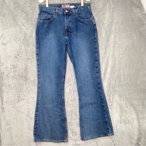 Old Navy Vintage Blue Jean Y2K Flare Cut Size 8